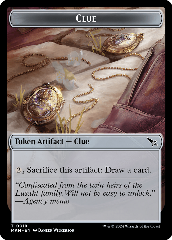 Clue (TMKM-018) - Murders at Karlov Manor Tokens Foil