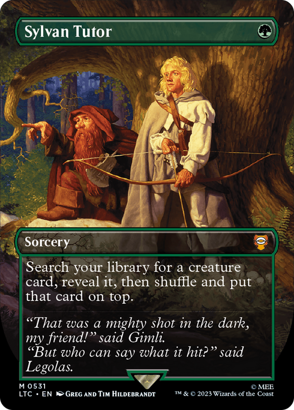 Sylvan Tutor (Borderless) (LTC-531) - Tales of Middle-earth Commander