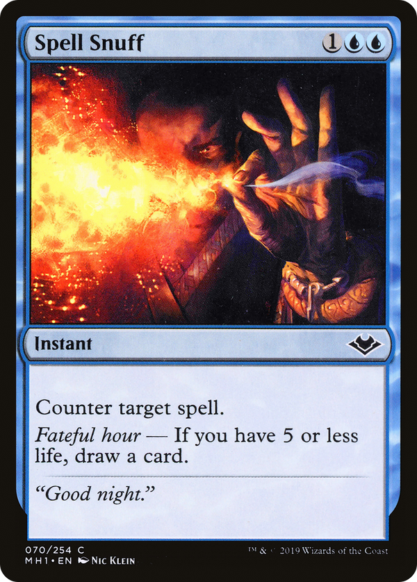 Spell Snuff (MH1-070) - Modern Horizons Foil