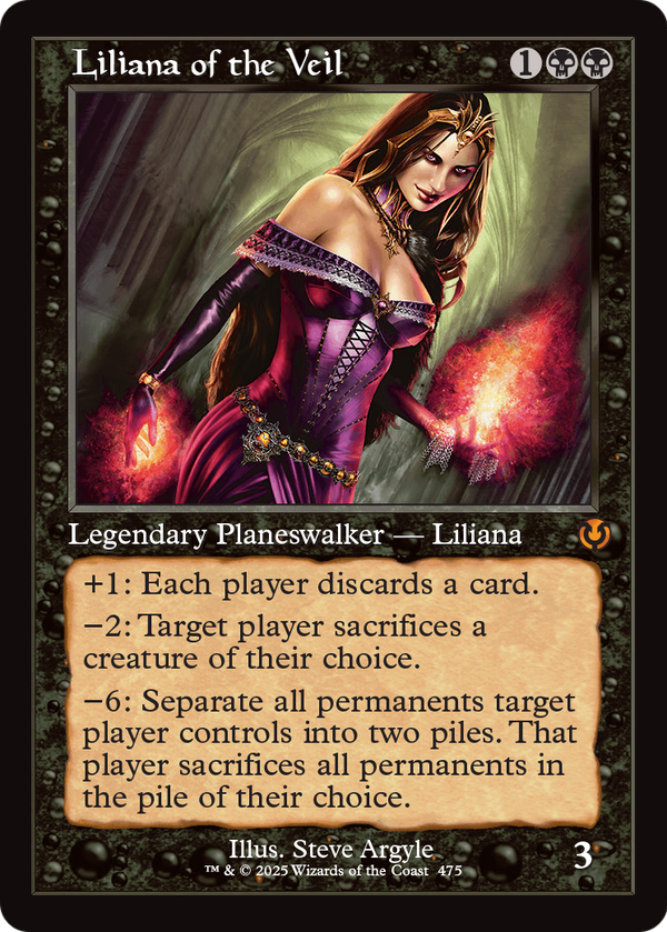 Liliana of the Veil (Retro Frame) (INR-475) - Innistrad Remastered Foil