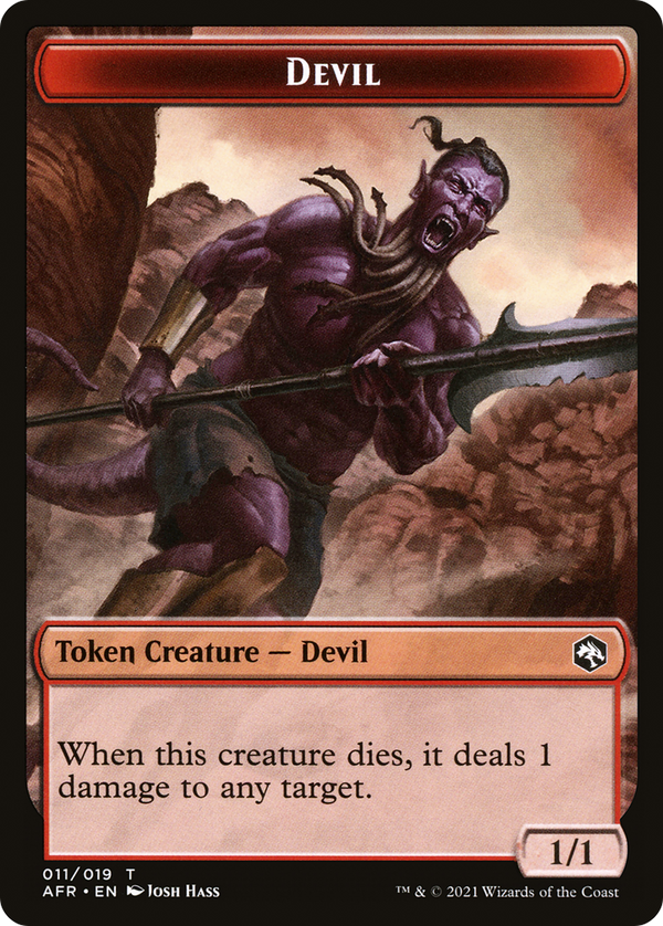 Devil Token (AFR-011) - Adventures in the Forgotten Realms Tokens