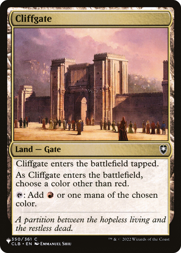 Cliffgate (LIST-CLB-350) - The List