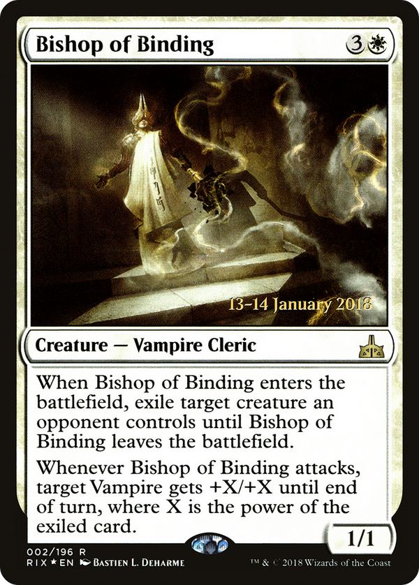 Bishop of Binding (PRE-02S) - Rivals of Ixalan Promos Foil