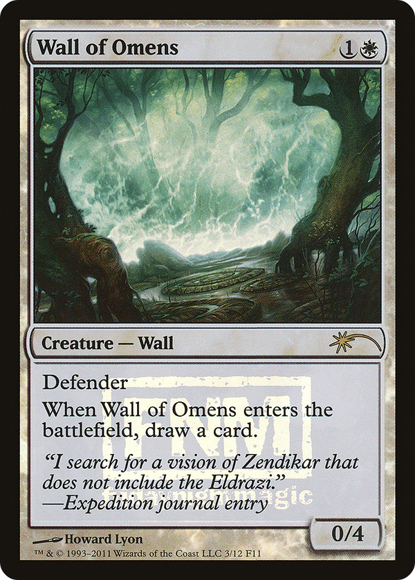 Wall of Omens (FNM-) - Friday Night Magic 2011 Foil