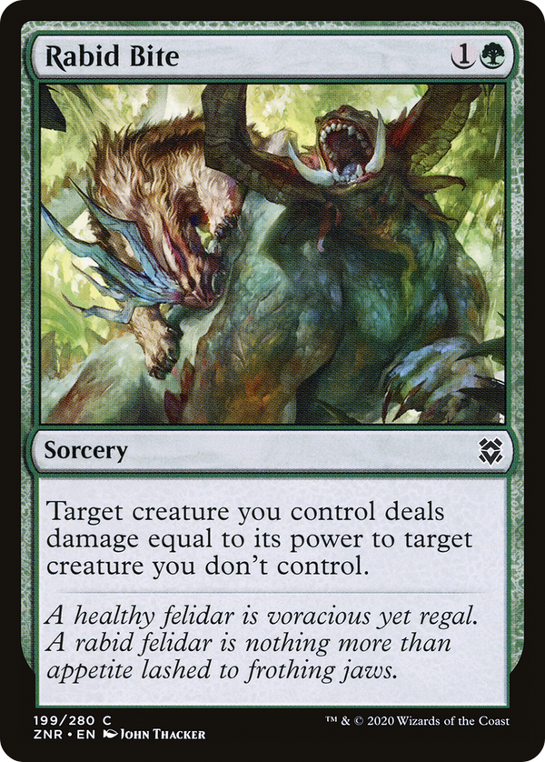 Rabid Bite (ZNR-199) - Zendikar Rising Foil