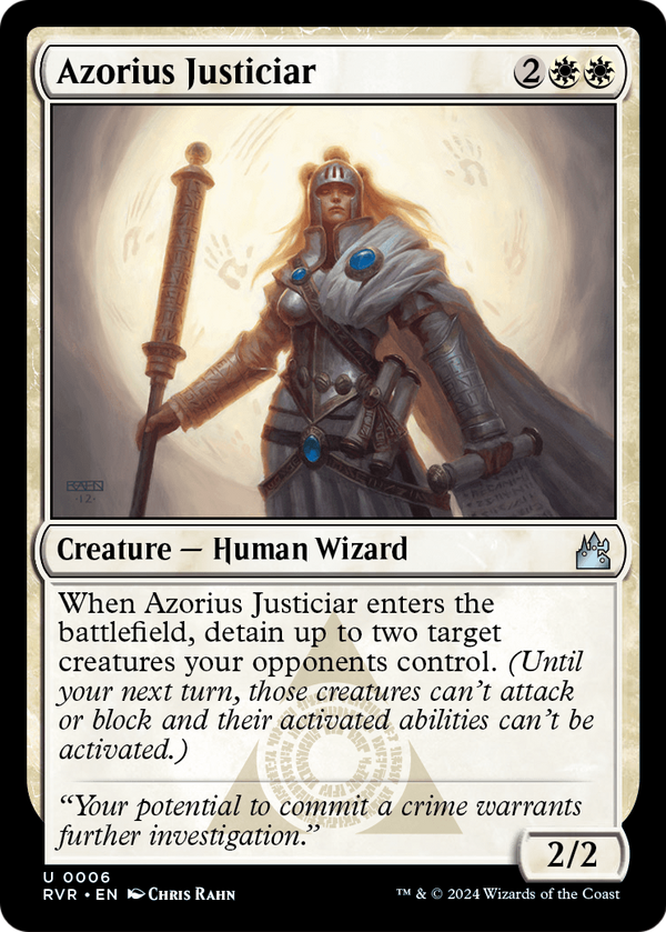 Azorius Justiciar (RVR-006) - Ravnica Remastered Foil