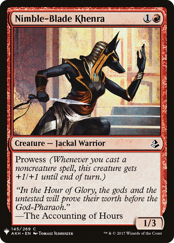 Nimble-Blade Khenra (LIST-AKH-145) - The List