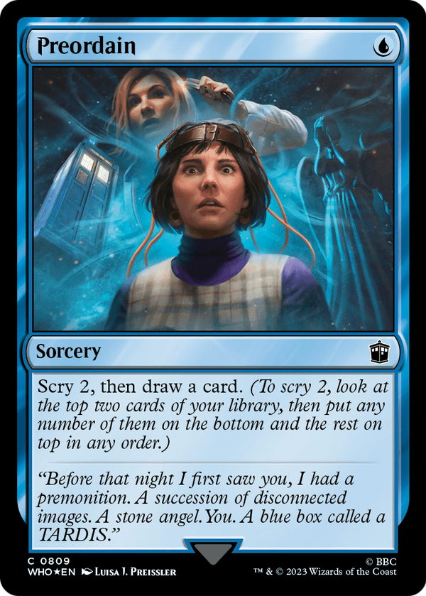 Preordain (Surge Foil) (WHO-809) - Doctor Who Foil