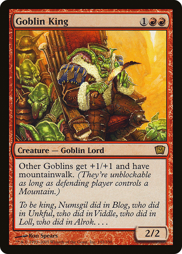 Goblin King (9ED-192) - 9th Edition Foil