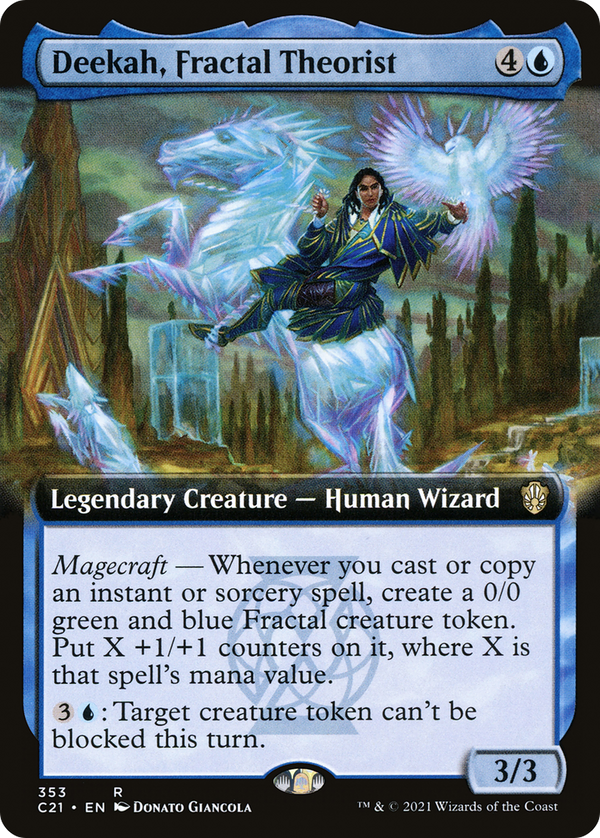 Deekah, Fractal Theorist (Extended Art) (C21-353) - Commander 2021: (Extended Art)