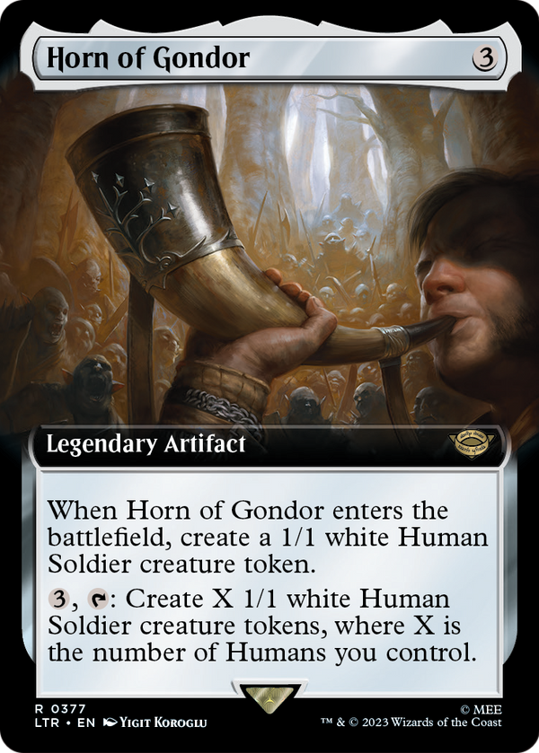 Horn of Gondor (Extended Art) (LTR-377) - The Lord of the Rings: Tales of Middle-earth: (Extended Art) Foil