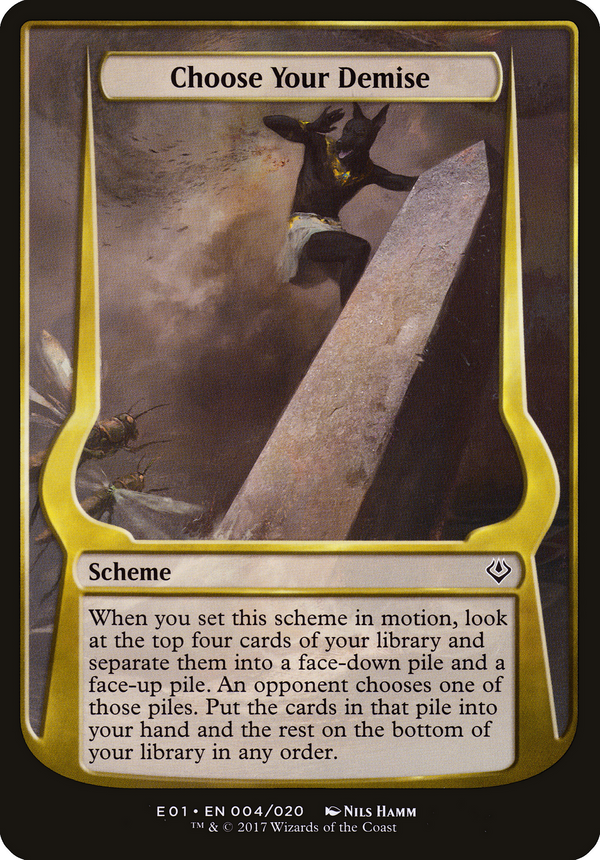 Choose Your Demise (Archenemy: Nicol Bolas) (OVER-004) - Archenemy: Nicol Bolas Schemes