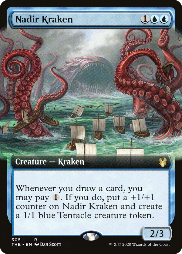 Nadir Kraken (Extended Art) (THB-305) - Theros Beyond Death: (Extended Art)