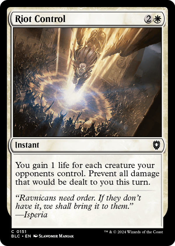 Riot Control (BLC-151) - Bloomburrow Commander