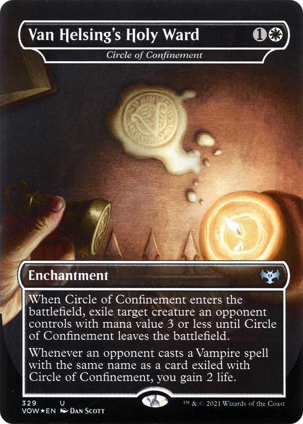 Van Helsing's Holy Ward - Circle of Confinement (VOW-329) - Innistrad: Crimson Vow / Van Helsing's Holy Ward (Borderless)
