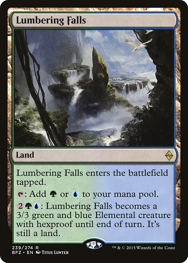 Lumbering Falls (BFZ-239) - Battle for Zendikar Foil