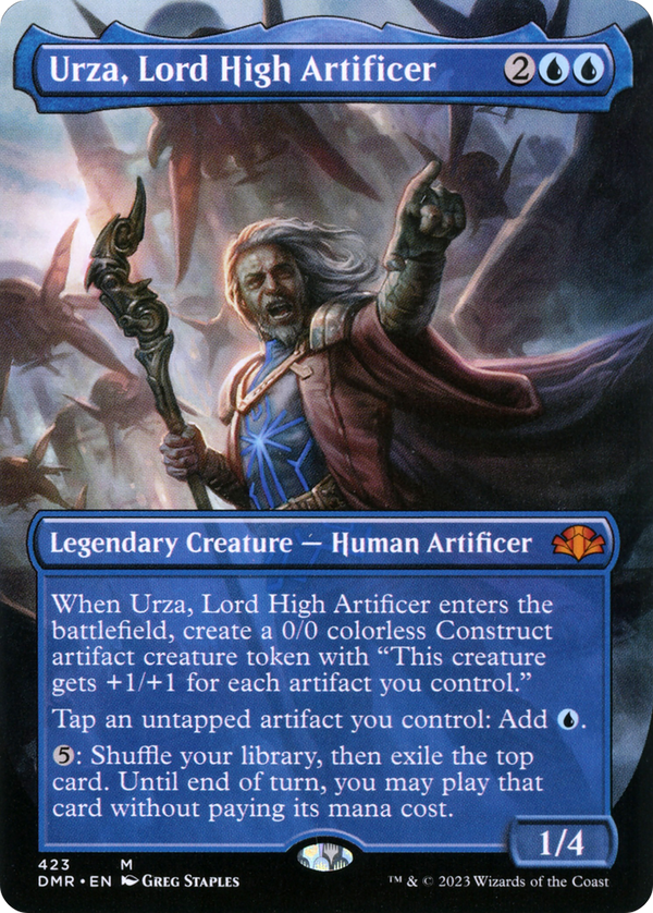 Urza, Lord High Artificer (Borderless) (DMR-423) - Dominaria Remastered