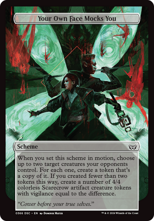 Your Own Face Mocks You (Full Art) (A:DSC-366) - Duskmourn: House of Horror Commander