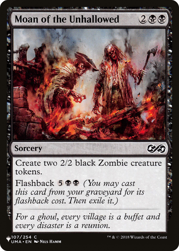 Moan of the Unhallowed (LIST-UMA-107) - The List
