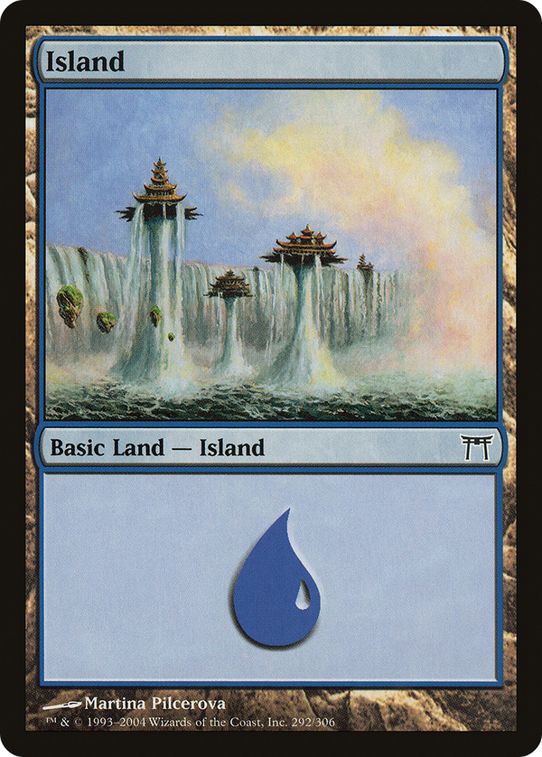 Island (292) (CHK-292) - Champions of Kamigawa