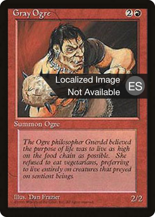 Gray Ogre (4BB-) - Fourth Edition Foreign Black Border