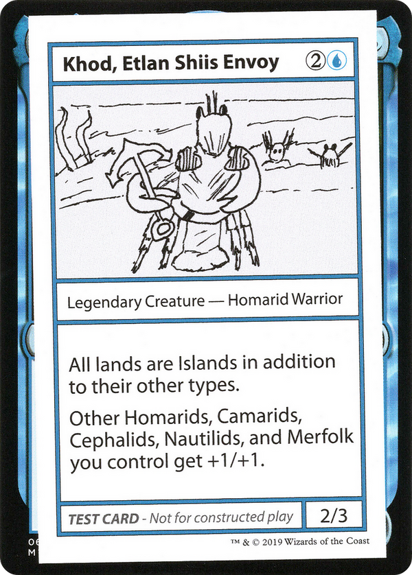 Khod, Etlan Shiis Envoy (No PW Symbol) (CMB1-) - Mystery Booster Playtest Cards 2021