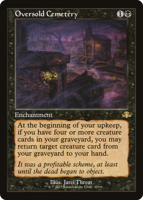 Oversold Cemetery (Retro Frame) (DMR-309) - Dominaria Remastered Foil