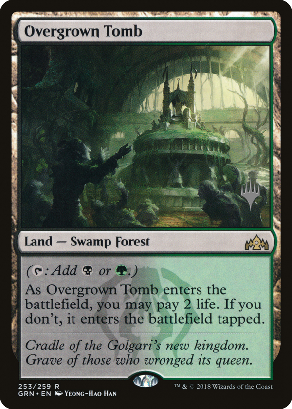 Overgrown Tomb (PPELD-253) - Guilds of Ravnica Promos Foil