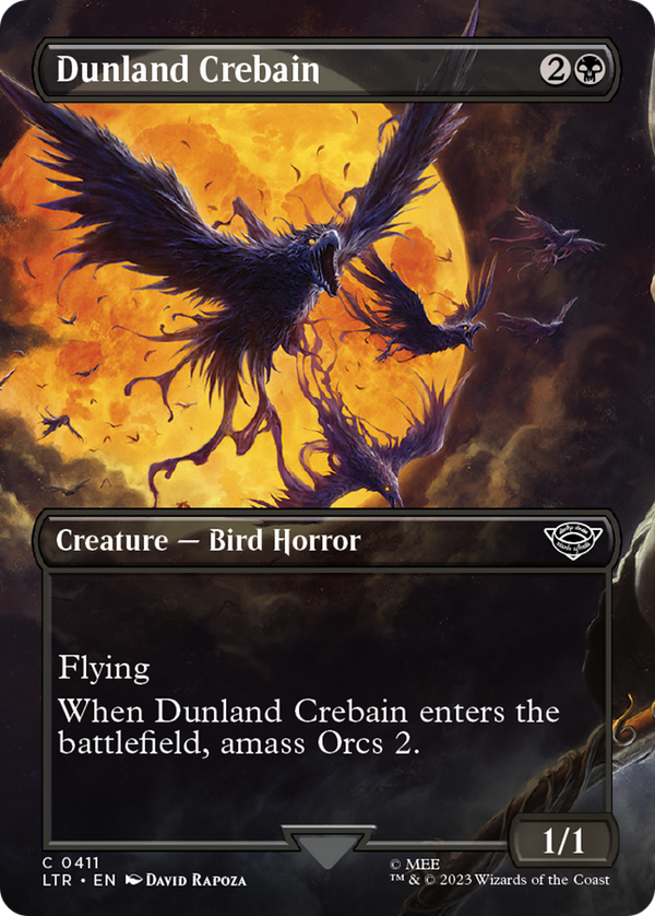 Dunland Crebain (Borderless) (LTR-411) - The Lord of the Rings: Tales of Middle-earth Foil