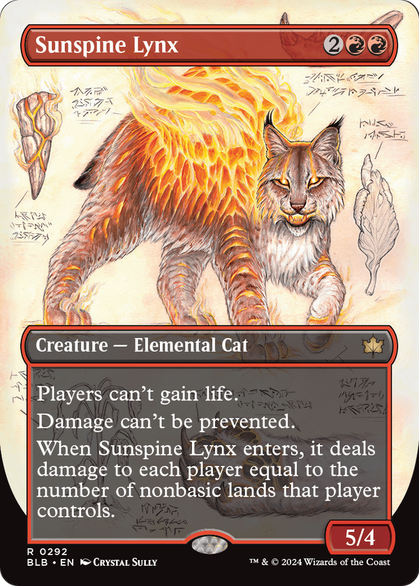 Sunspine Lynx (Borderless) (BLB-292) - Bloomburrow: (Showcase)