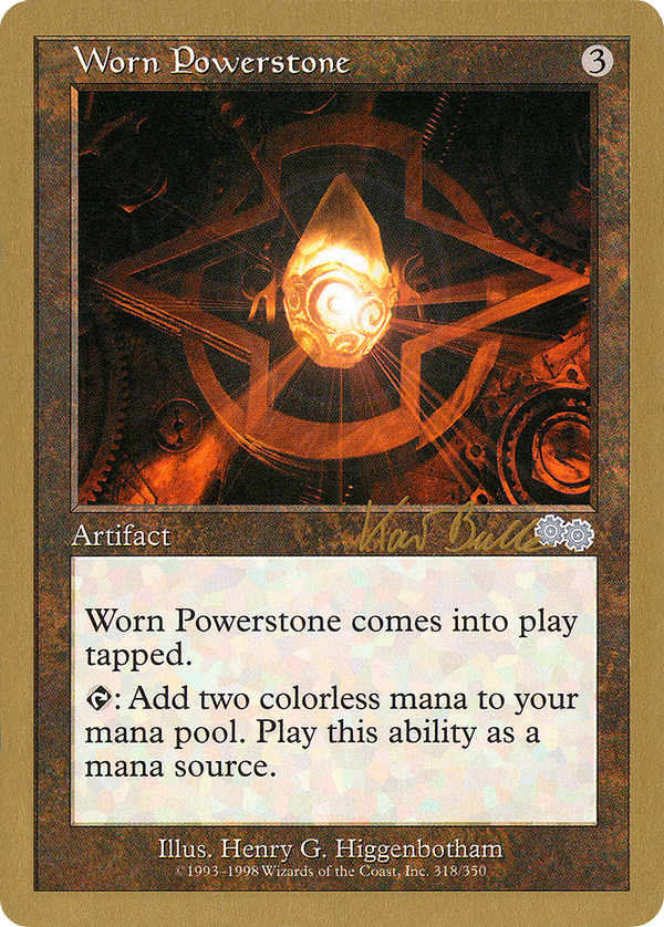 Worn Powerstone - 1999 Kai Budde (USG) (WCD-) - World Championship Decks 1999