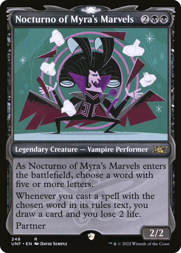 Nocturno of Myra's Marvels (Showcase) (UNF-248) - Unfinity: (Showcase)