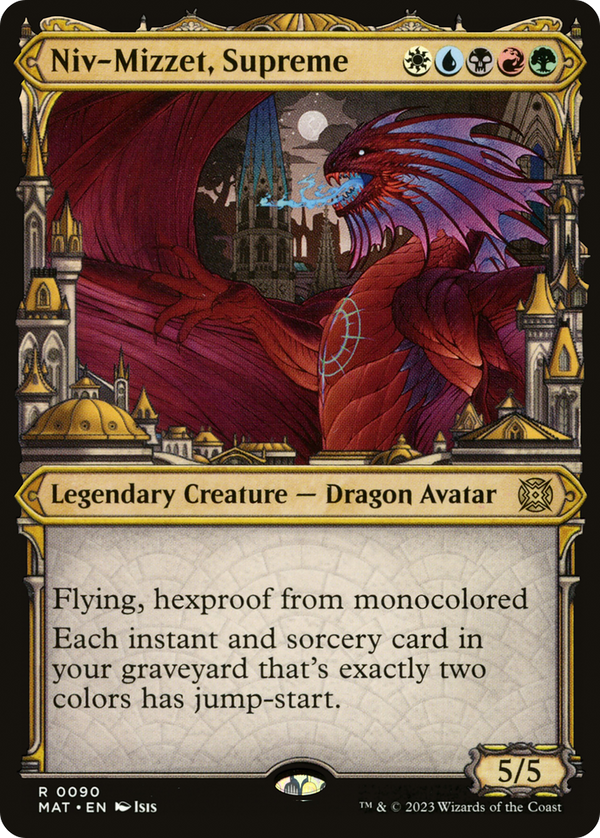 Niv-Mizzet, Supreme (Showcase) (MAT-090) - March of the Machine: The Aftermath: (Showcase)