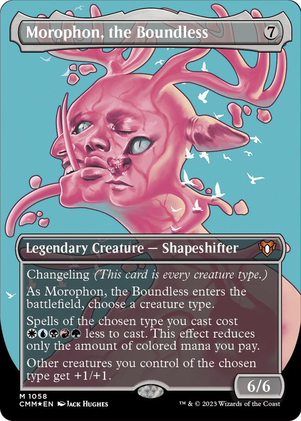 Morophon, the Boundless (Textured Foil) (CMM-1058) - Commander Masters (Borderless) Foil