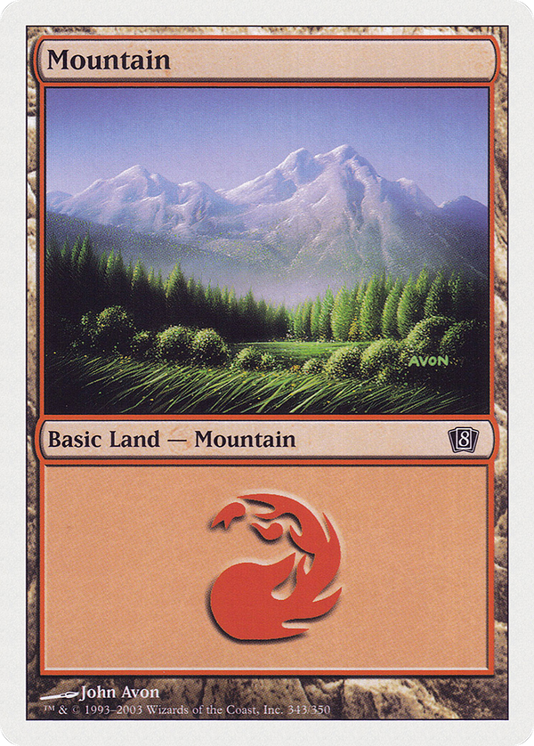 Mountain (343) (8ED-343) - 8th Edition