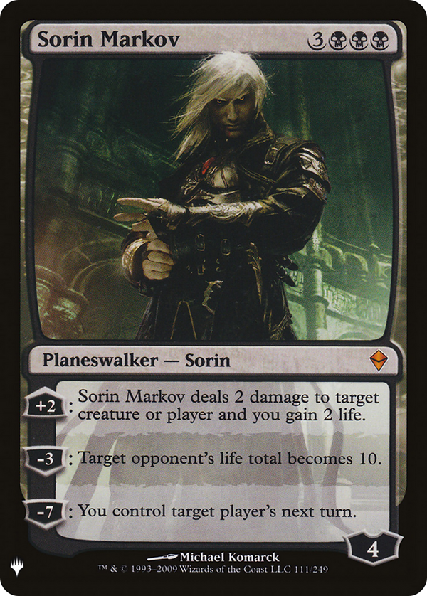 Sorin Markov (ZEN) (LIST-ZEN-111) - The List