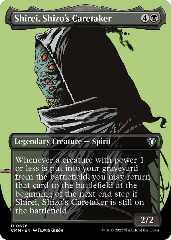 Shirei, Shizo's Caretaker (Borderless) (CMM-676) - Commander Masters Foil