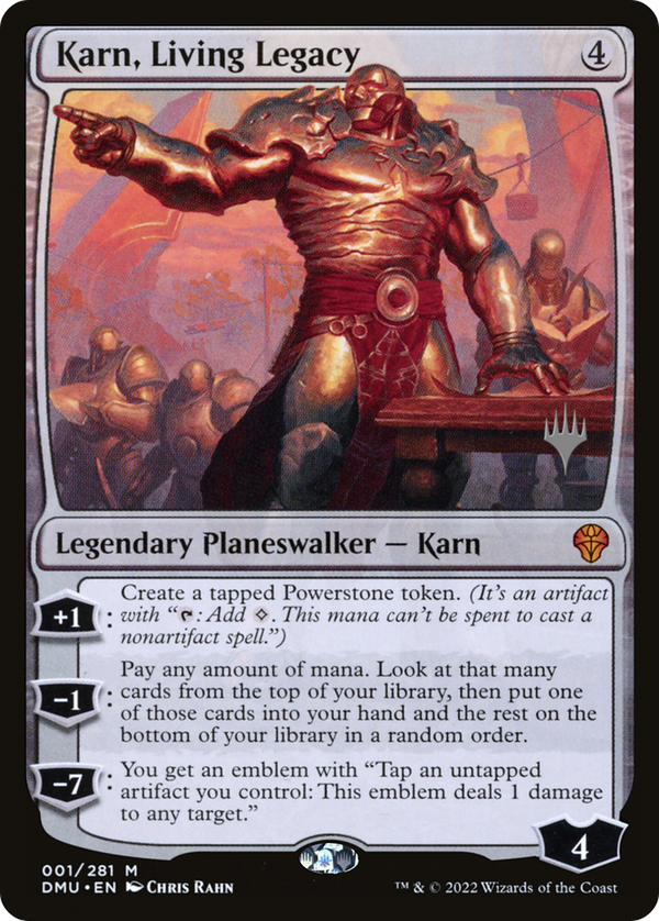 Karn, Living Legacy (PPDMU-001) - Dominaria United Promos Foil