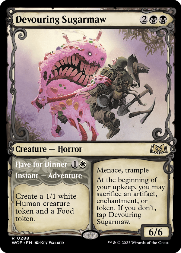 Devouring Sugarmaw (Showcase) (WOE-288) - Wilds of Eldraine: (Showcase) Foil