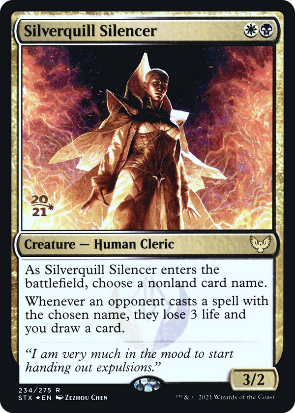 Silverquill Silencer (PRE-234S) - Strixhaven: School of Mages Promos Foil