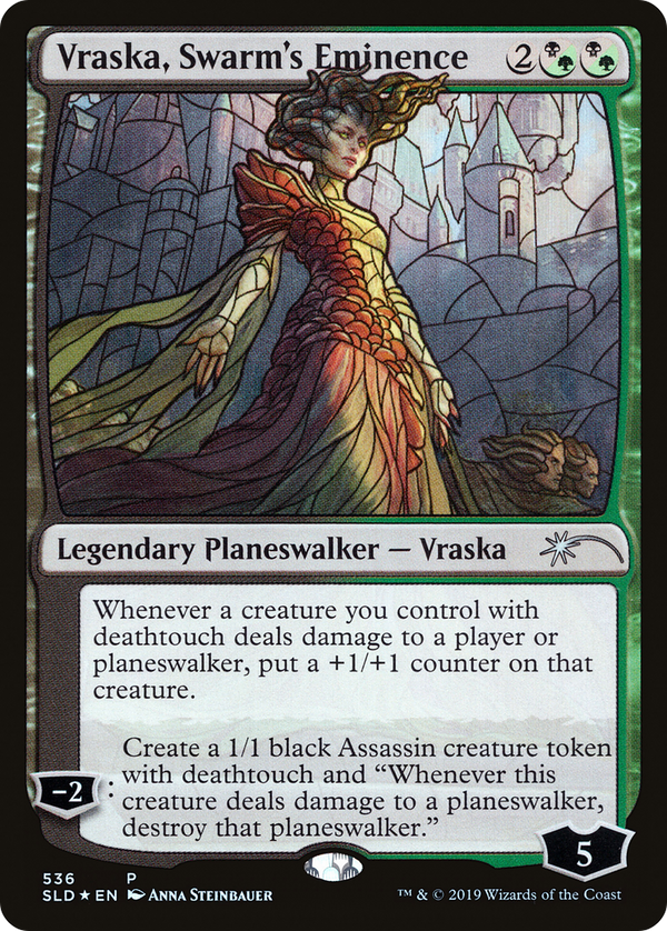 Vraska, Swarm's Eminence (Stained Glass) (SLD-536) - Secret Lair Drop Foil