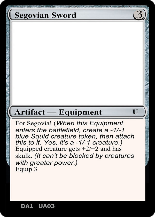 Segovian Sword (UNK-) - Unknown Event