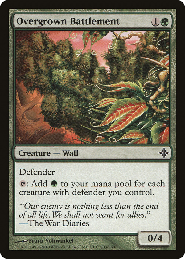Overgrown Battlement (ROE-203) - Rise of the Eldrazi Foil