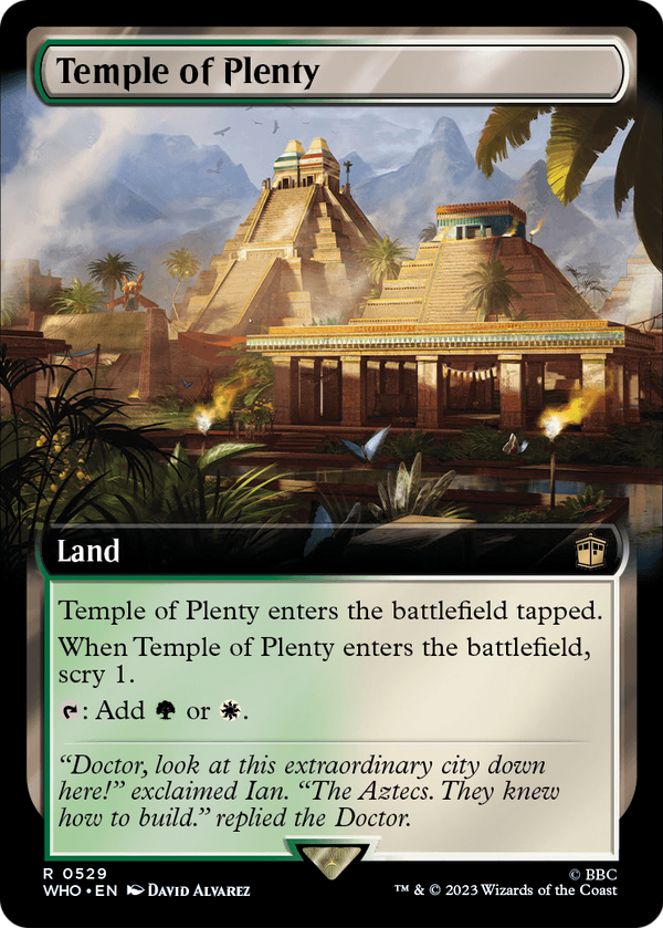 Temple of Plenty (Extended Art) (WHO-529) - Doctor Who: (Extended Art) Foil