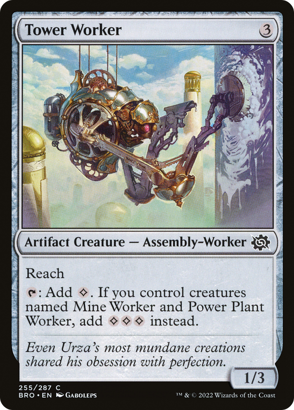 Tower Worker (BRO-255) - The Brothers' War