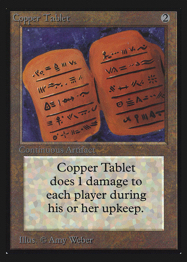 Copper Tablet (IE) (IED-) - Intl. Collectors' Edition