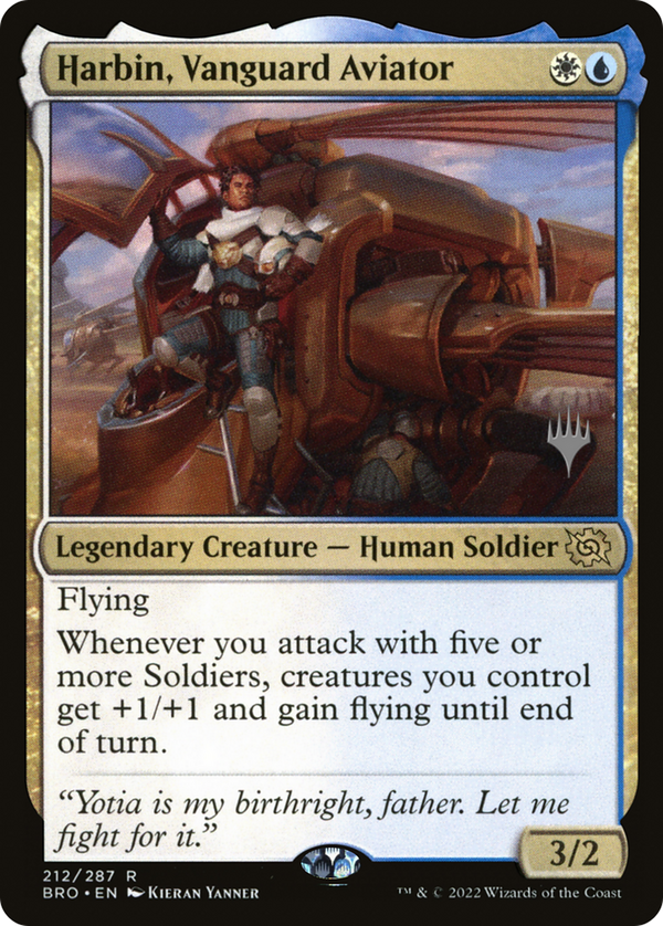 Harbin, Vanguard Aviator (PPBRO-212) - The Brothers' War Promos