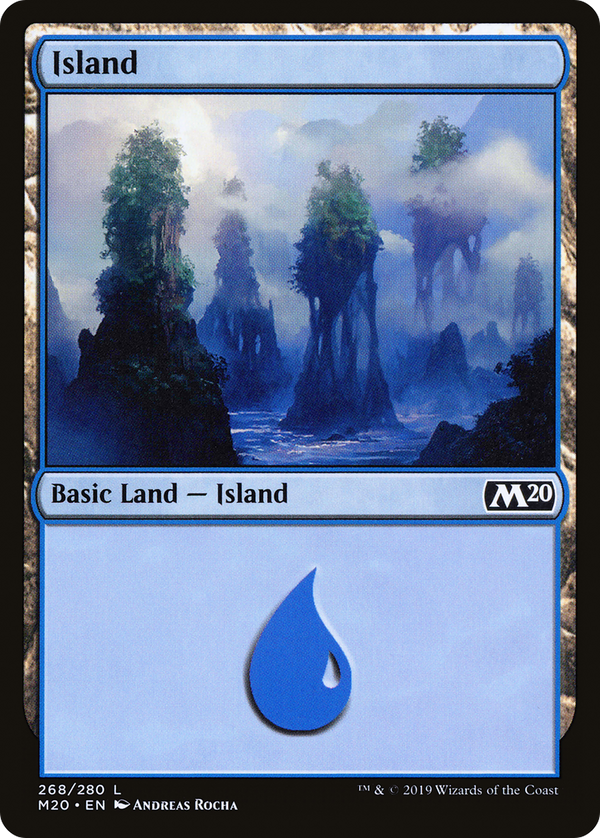 Island (268) (M20-268) - Core Set 2020 Foil