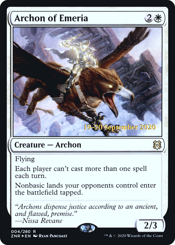 Archon of Emeria (PRE-04S) - Zendikar Rising Promos Foil