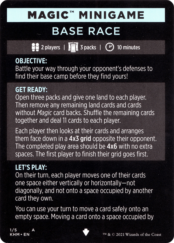 Base Race // Base Race (cont'd) (MKHM-001) - Kaldheim Minigames